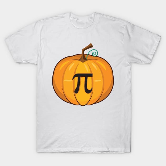 'Pumpkin and Pi' Funny Pumpkin Fall T-Shirt by ourwackyhome